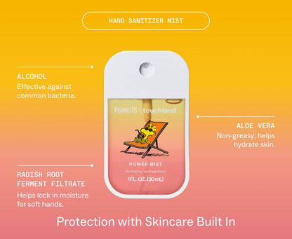 Peanuts® x Touchland Beach Coco Hand Sanitizer