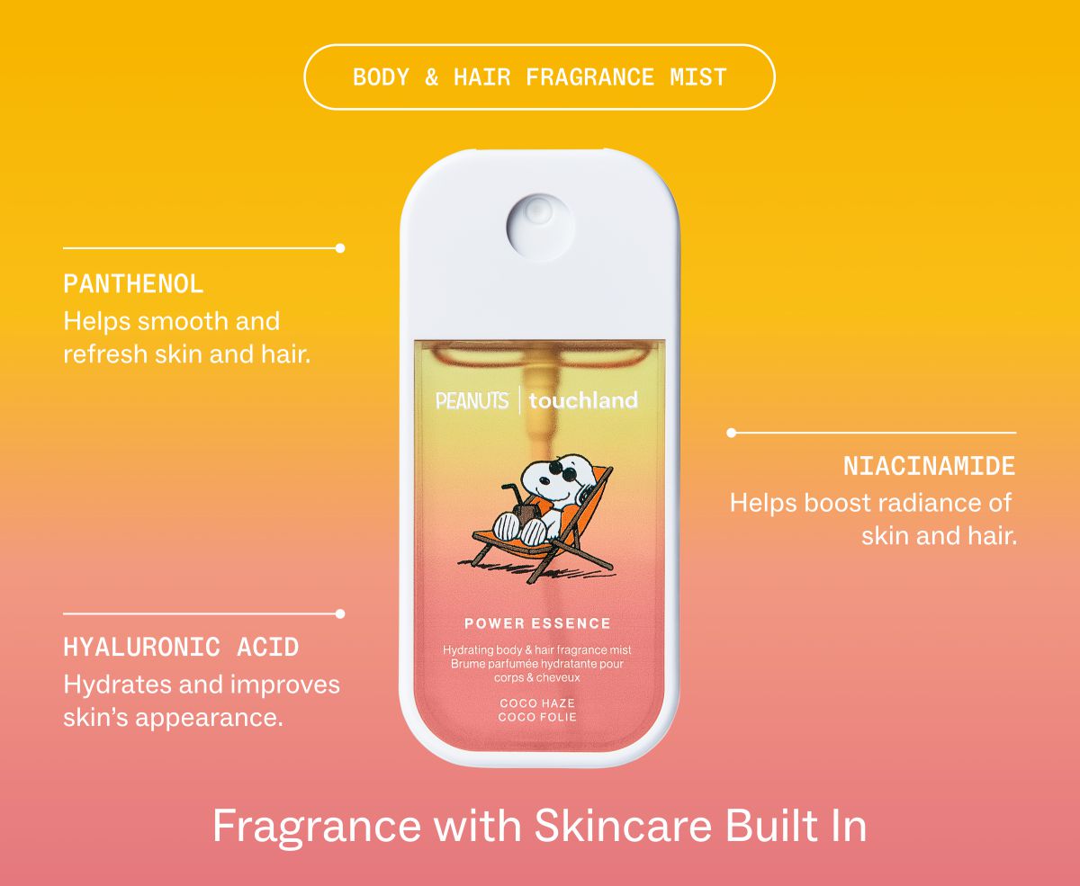 Peanuts® x Touchland Coco Haze Body Mist